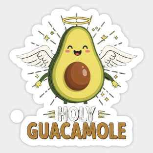 Avocado Guacamole Tee - Holy Guac Saintly Foodie Gift Sticker